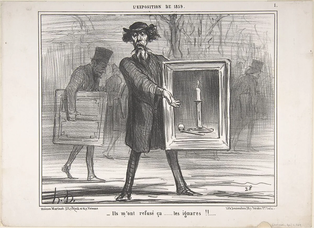 They Refused This...the Ignoramuses!! (Ils m'ont refusé ça...les ignares!!) — Honoré Daumier|Destouches|Maison Martinet-Hautecoeur, Frères
