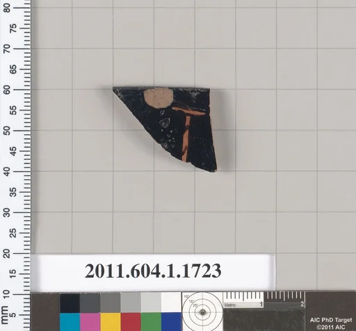 Terracotta rim fragment of a kylix (drinking cup)