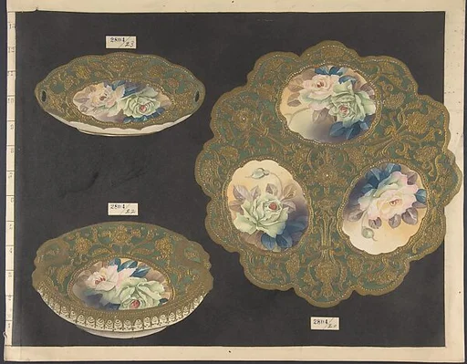 European porcelain designs in Japanese style