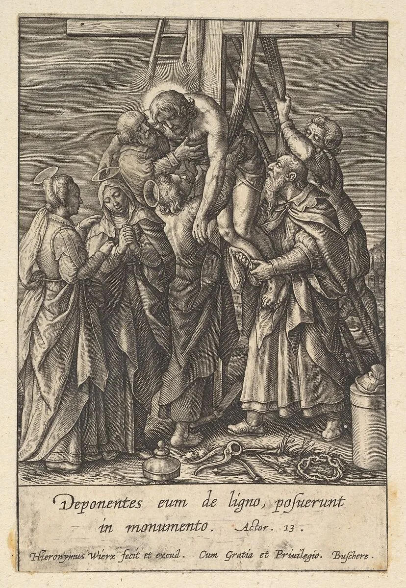 Descent from the Cross — Hieronymus (Jerome) Wierix