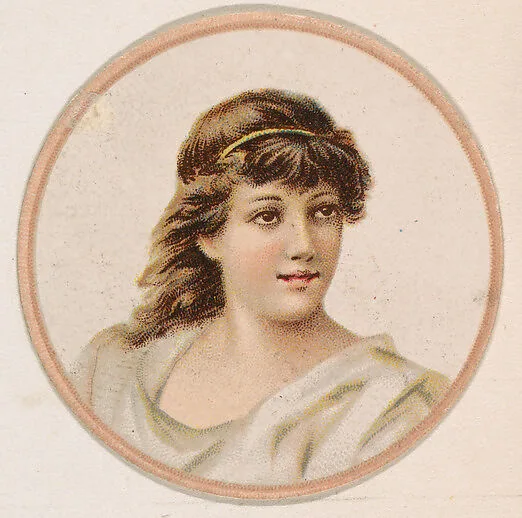 Portrait of woman, from the Novelties series (N228, Type 2) issued by Kinney Bros. — Kinney Brothers Tobacco Company
