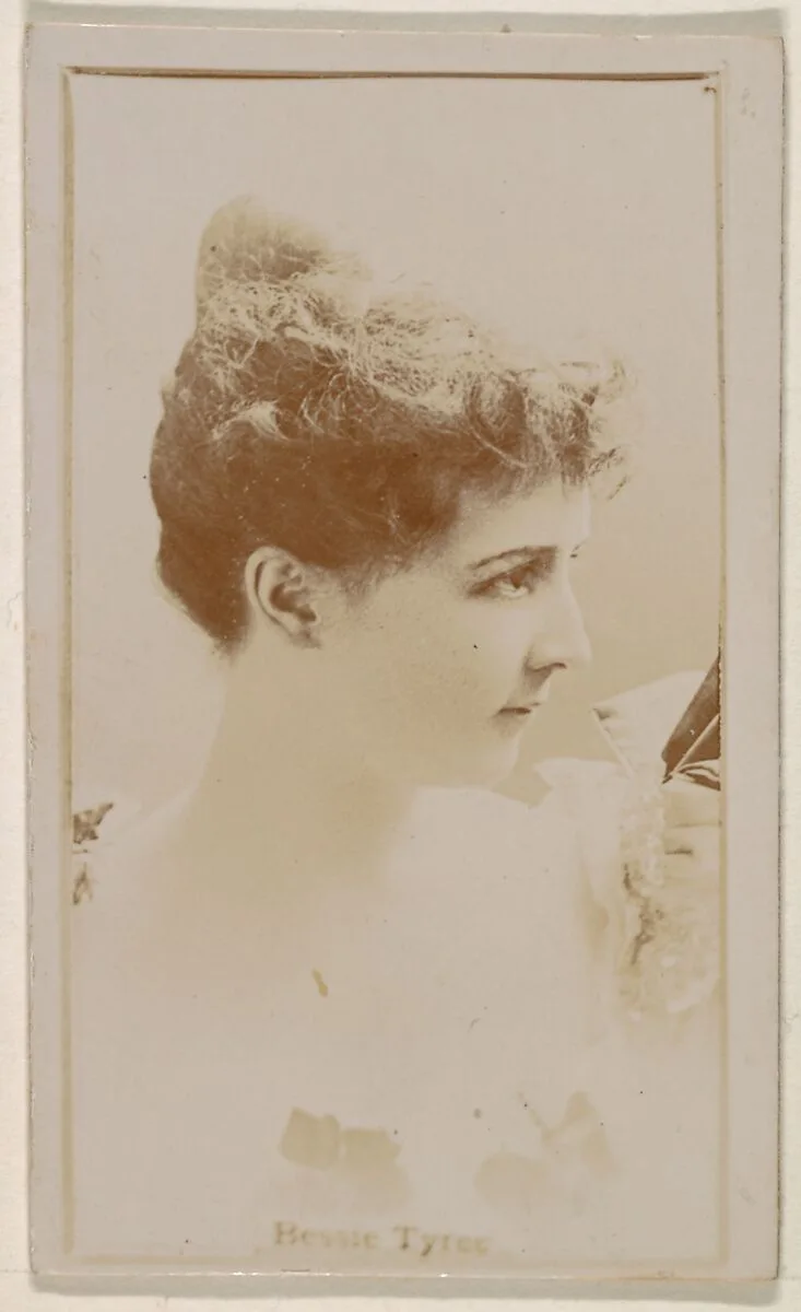Bessie Tyree, from the Actresses series (N245) issued by Kinney Brothers to promote Sweet Caporal Cigarettes — Kinney Brothers Tobacco Company