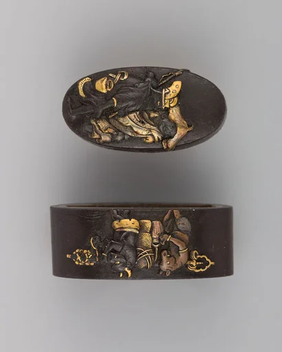 Sword-Hilt Collar and Pommel (Fuchigashira)