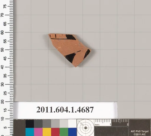 Terracotta fragment of a kylix (drinking cup)