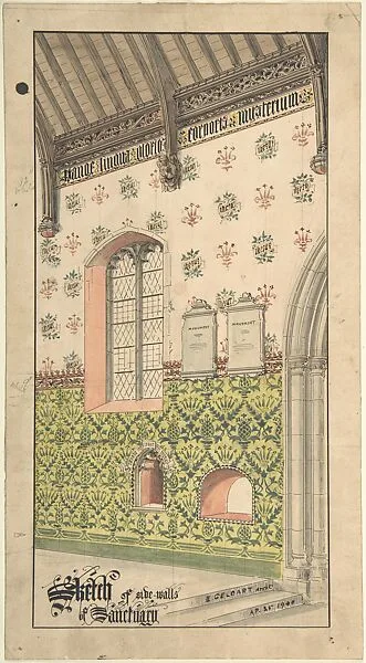 Design for Sanctuary Walls — Ernest Geldart