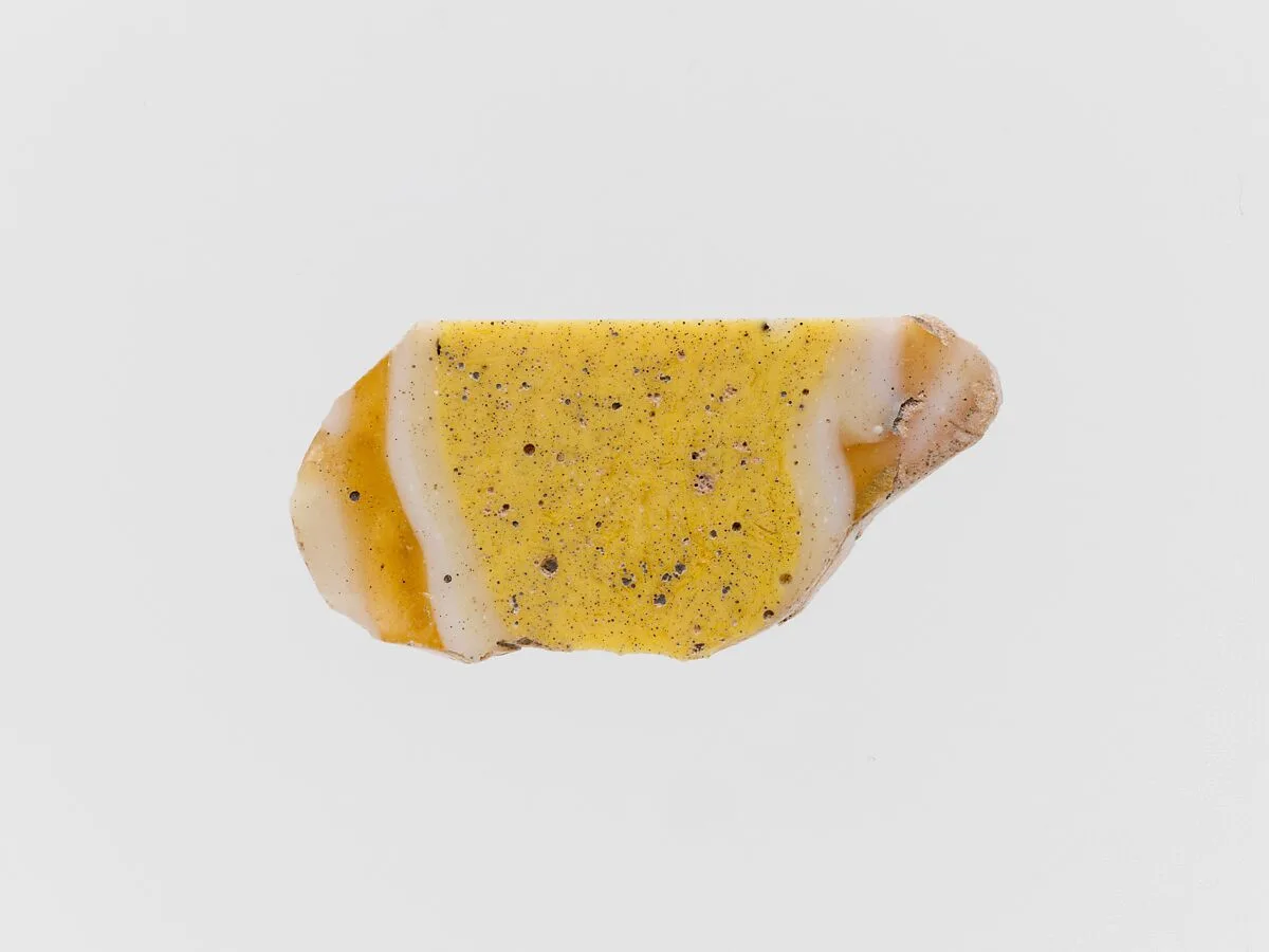Glass mosaic inlay fragment — Unknown