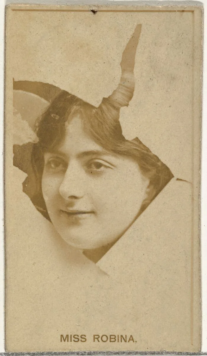 Miss Robina, from the Actors and Actresses series (N145-8) issued by Duke Sons & Co. to promote Duke Cigarettes — W. Duke, Sons & Co.|American Tobacco Company