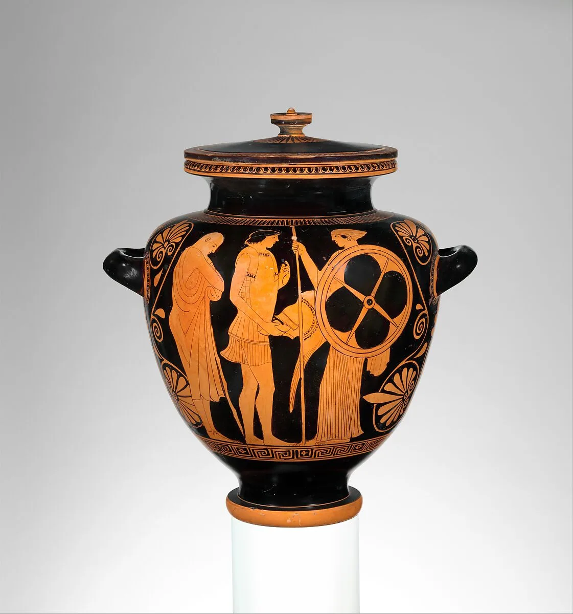 Terracotta stamnos (jar) — Deepdene Painter