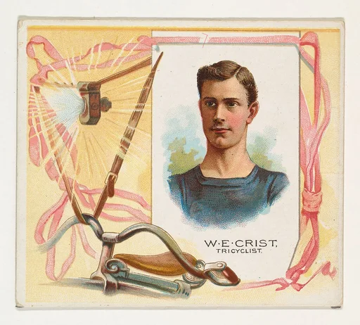 W.E. Crist, Tricyclist, from World's Champions, Second Series (N43) for Allen & Ginter Cigarettes