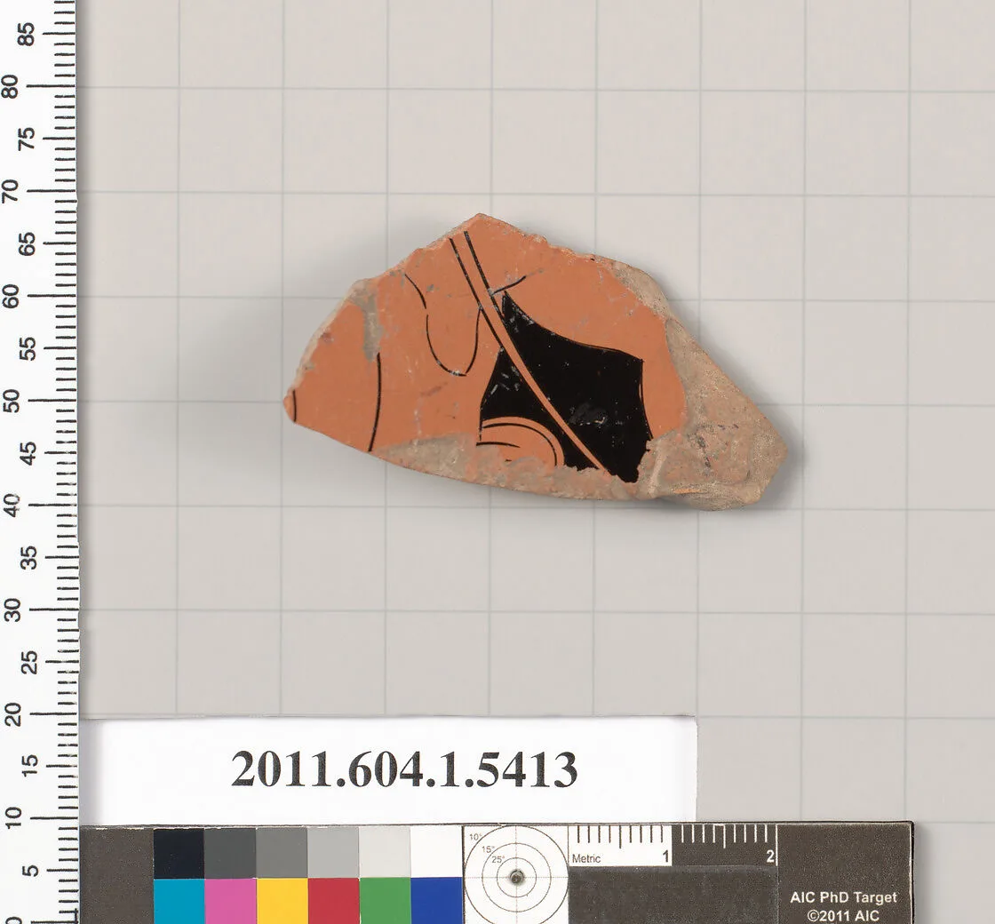 Terracotta fragment of a kylix (drinking cup) — Unknown