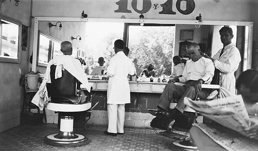 [Barber Shop Scene, Havana]