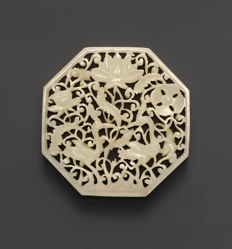 明代 玉帶飾|Belt plaque