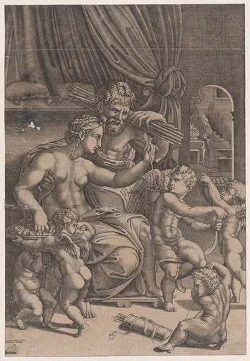 Venus and Vulcan Surrounded by Cupids