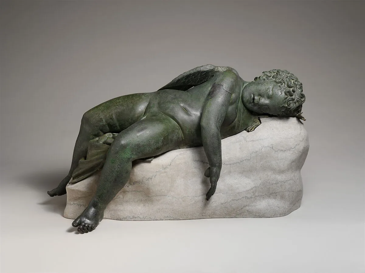 Bronze statue of Eros sleeping — Unknown