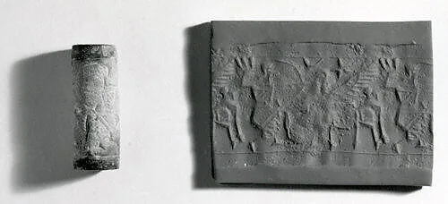 Cylinder seal with hunting scene — Unknown