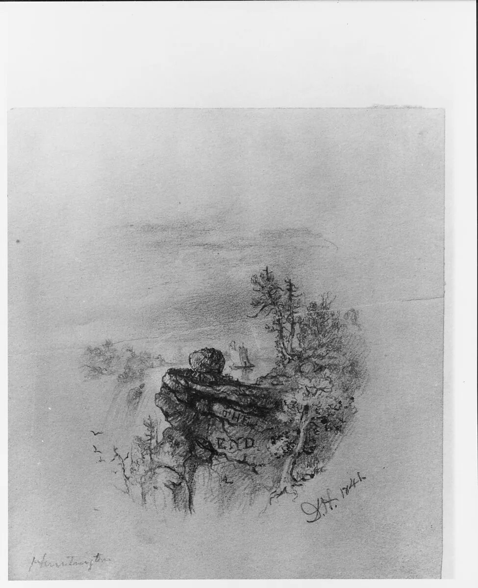 The End (tailpiece from McGuire Scrapbook) — Daniel Huntington