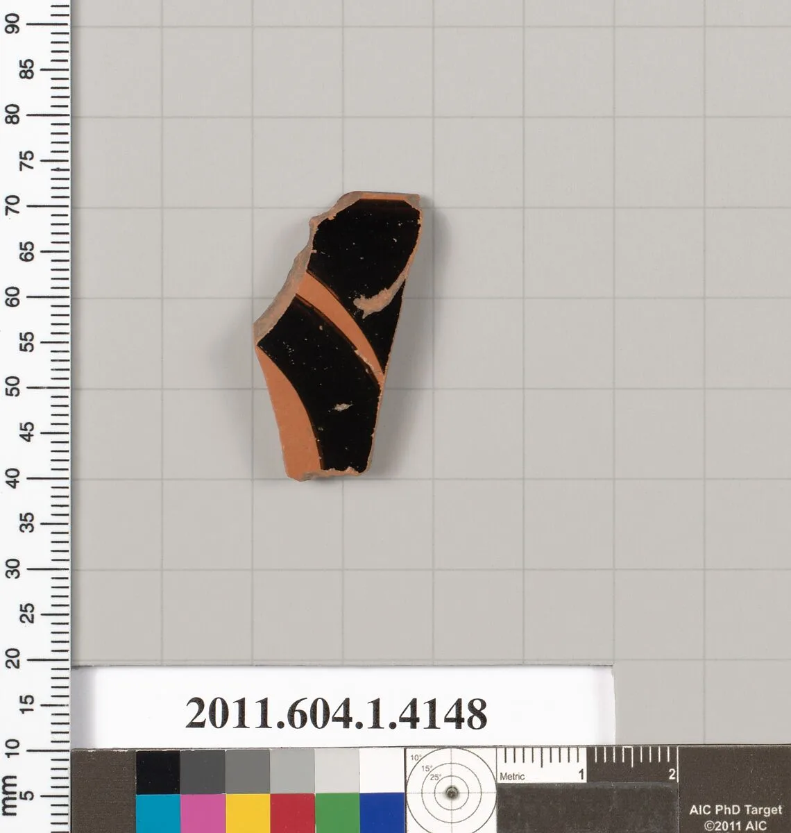 Terracotta rim fragment of a kylix (drinking cup) — Unknown