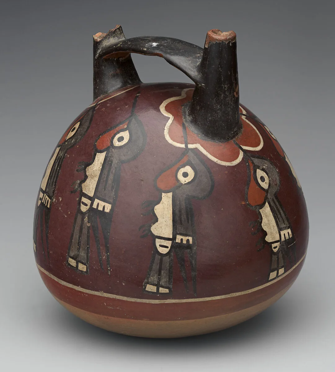 Bottle with hummingbirds — Nasca artist(s)