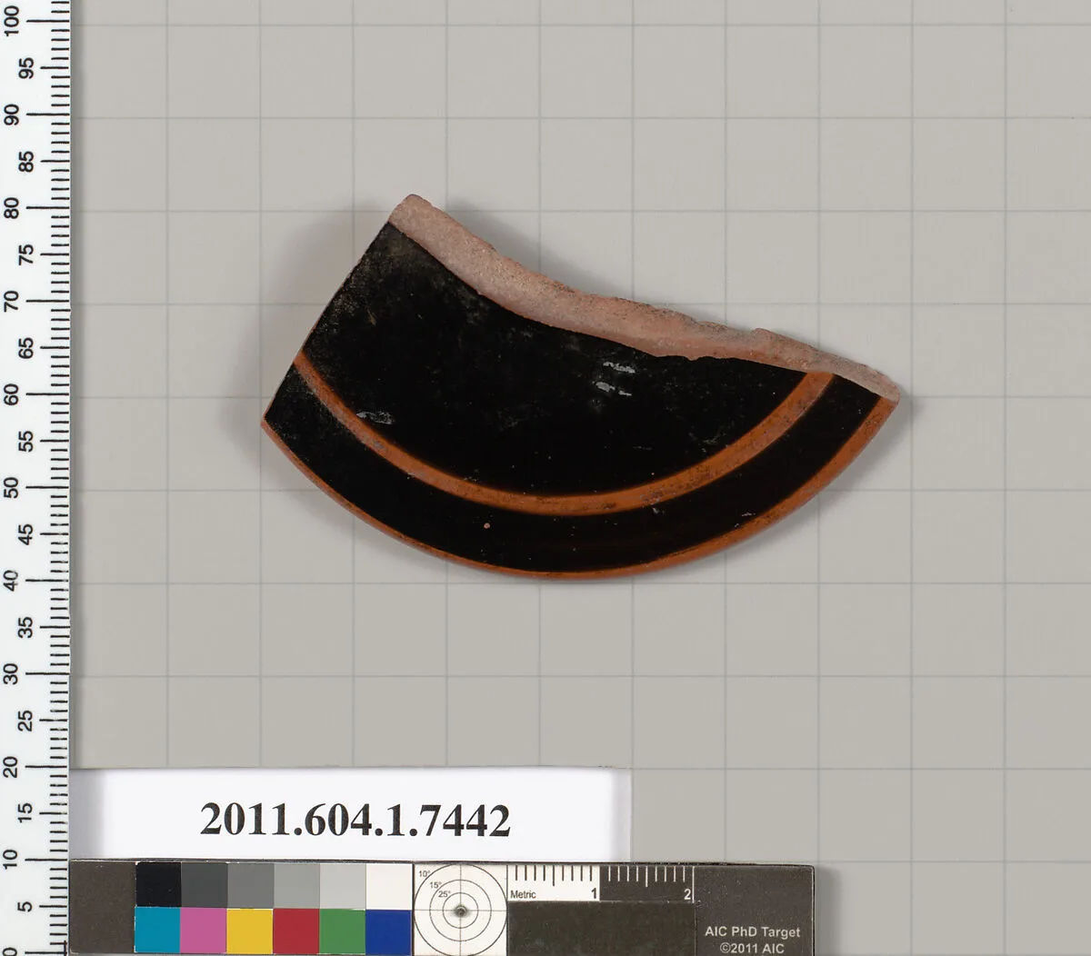 Terracotta fragment of a kylix (drinking cup) — Unknown