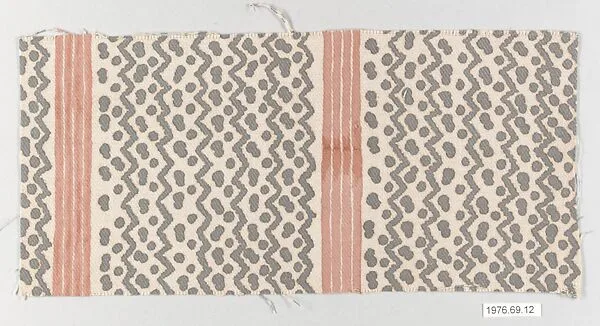 "Tapa with Stripe" Textile sample — Fortuny