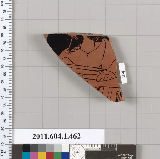Terracotta fragment of a kylix (drinking cup)