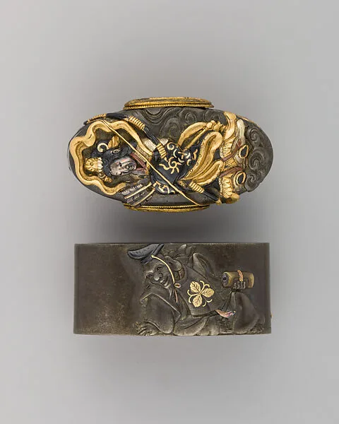 Sword-Hilt Collar and Pommel (Fuchigashira) — Unknown