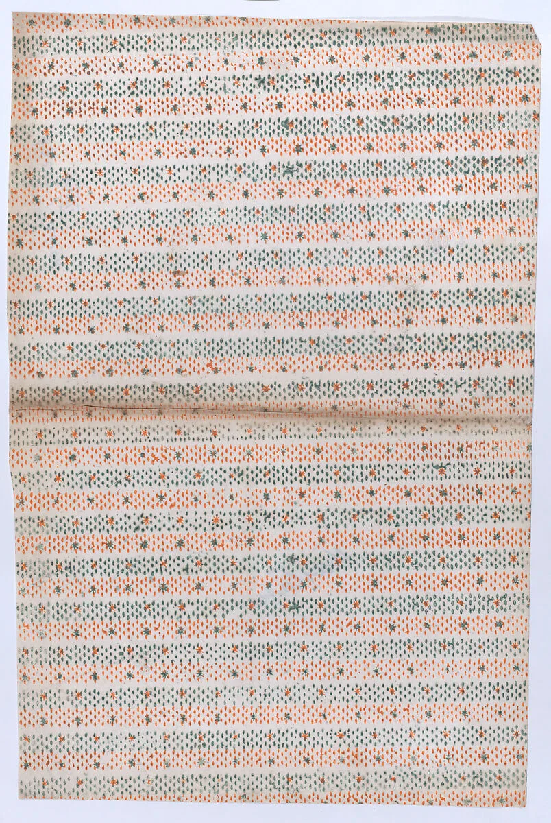 Book cover with overall orange and green dot pattern — Anonymous