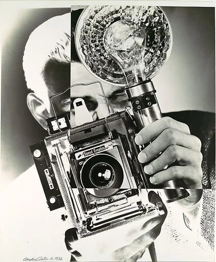 [Portrait/Self-Portrait with Speed Graphic Camera]