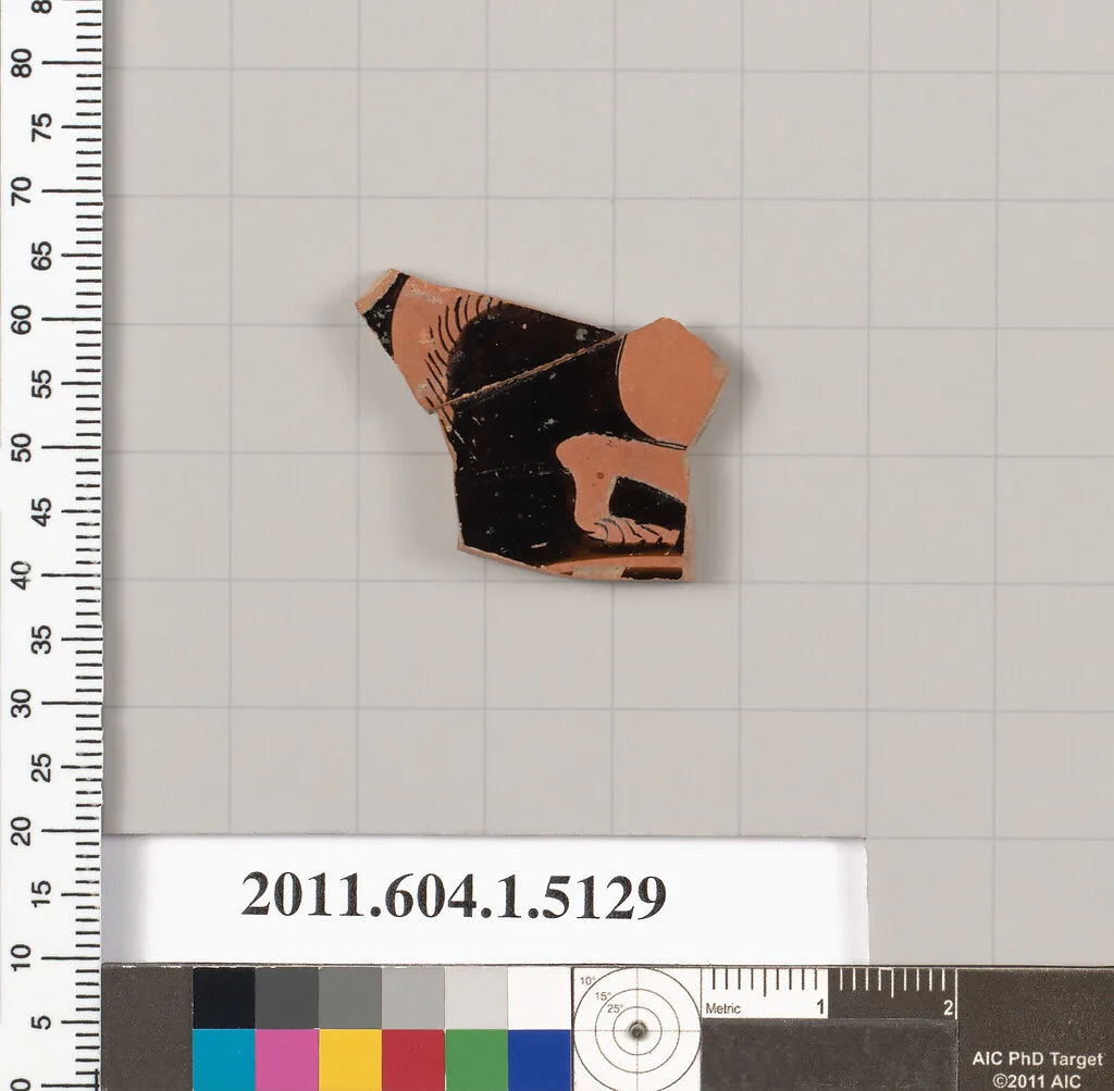 Terracotta fragment of a kylix (drinking cup) — Unknown
