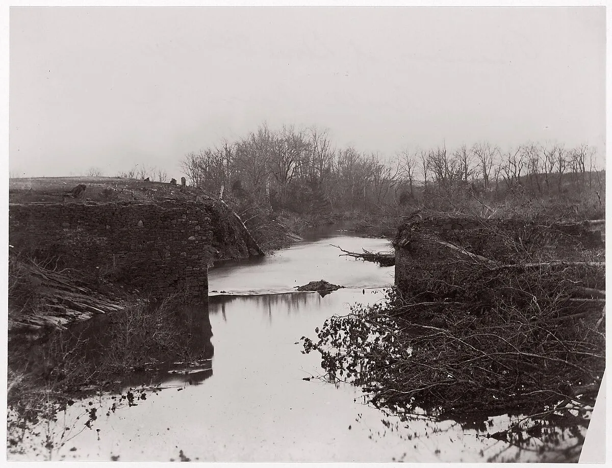 Bull Run. The Stone Bridge — Timothy H. O'Sullivan|George N. Barnard|Mathew B. Brady