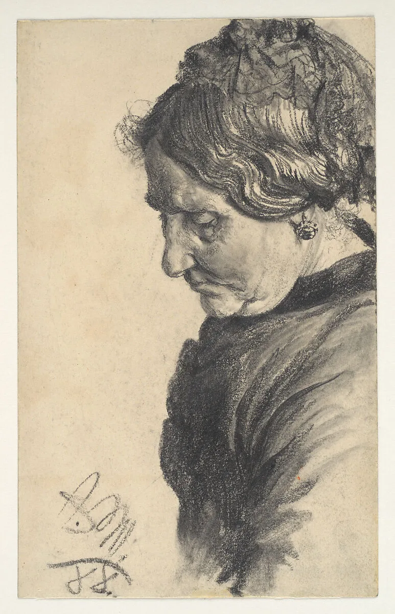 Study of a Woman — Adolph Menzel