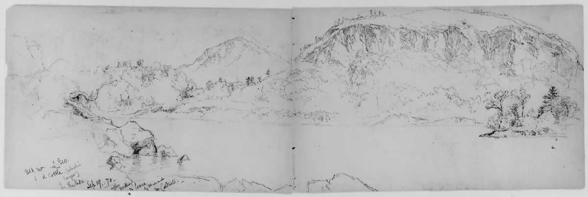 Black Mountain, Lake George (from Sketchbook) — Daniel Huntington