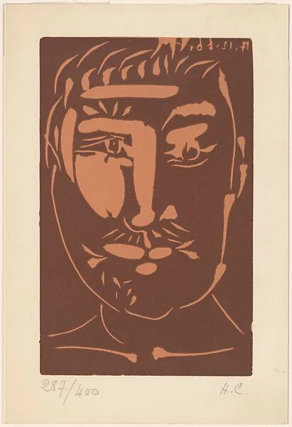 Head of a Man with a Mustache — Pablo Picasso|Hidalgo Arnéra|Galerie Madoura