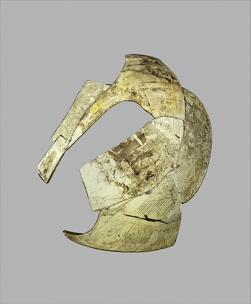 Glass bowl fragments with cut decoration — Unknown