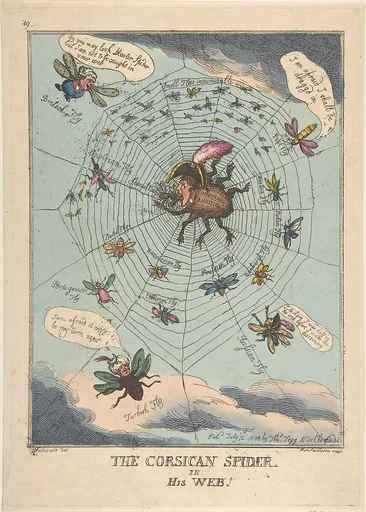 The Corsican Spider in His Web!