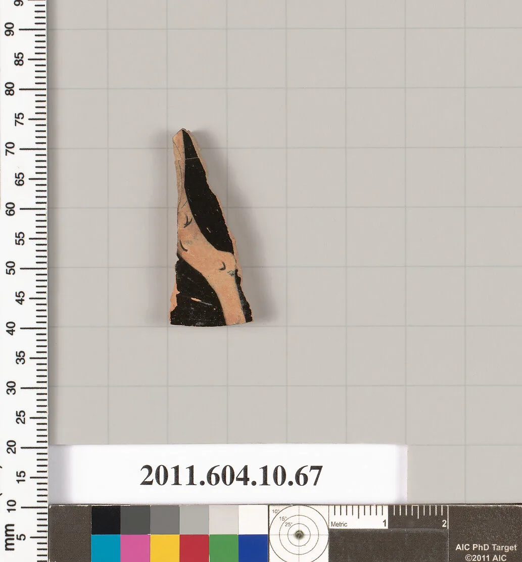 Terracotta fragment of a kylix (drinking cup) — Unknown