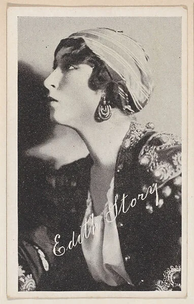 Edith Story from Kromo Gravure "Leading Moving Picture Stars" (W623) — Kromo Gravure Photo Company, Detroit, Michigan
