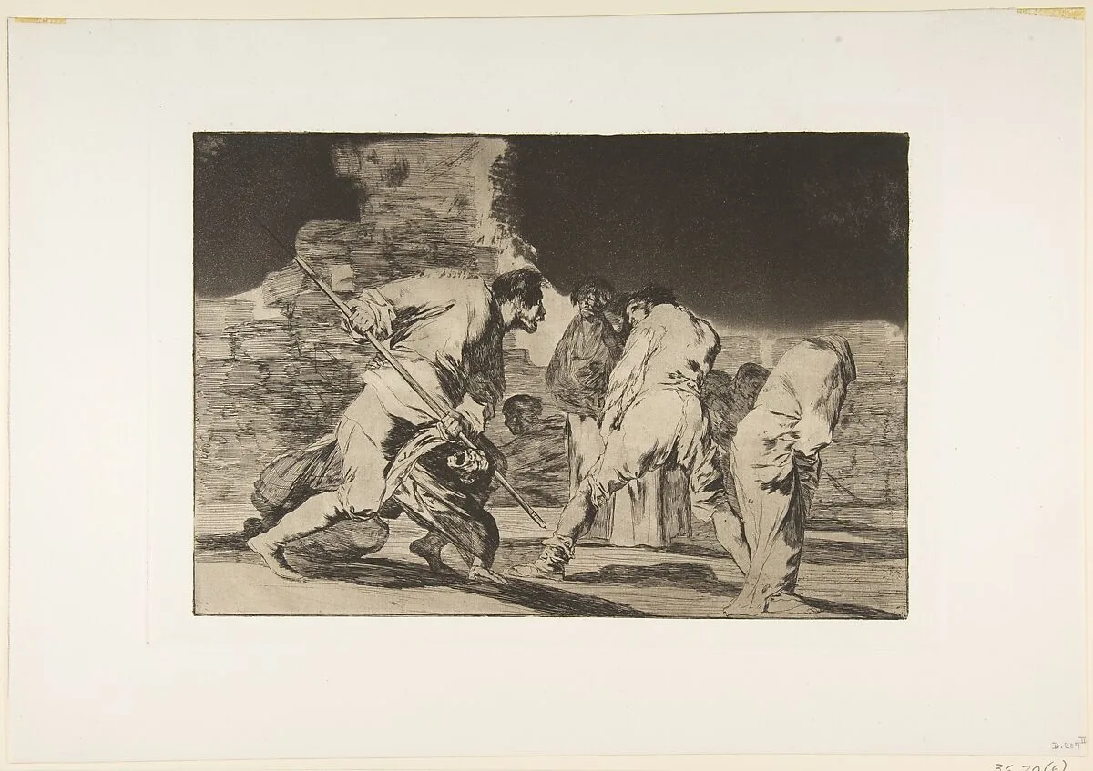 'Cruel Folly', from the 'Disparates' (Follies / Irrationalities) — Goya (Francisco de Goya y Lucientes)