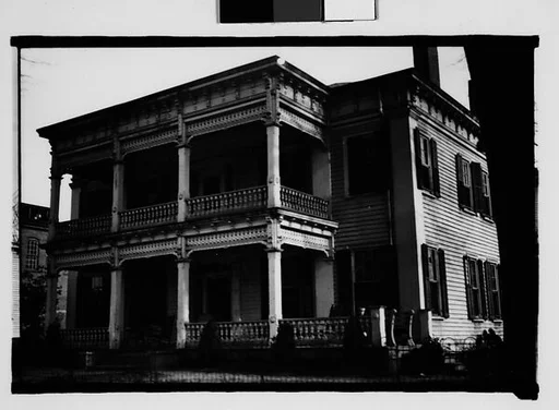 [Folk Victorian House with Spindlework Porches, Mobile, Alabama]