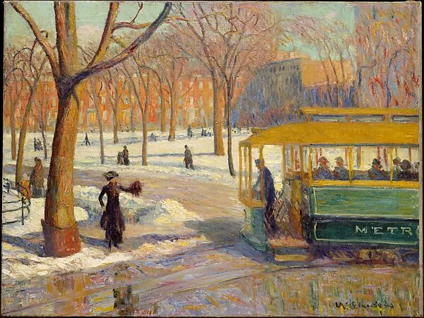 The Green Car — William James Glackens