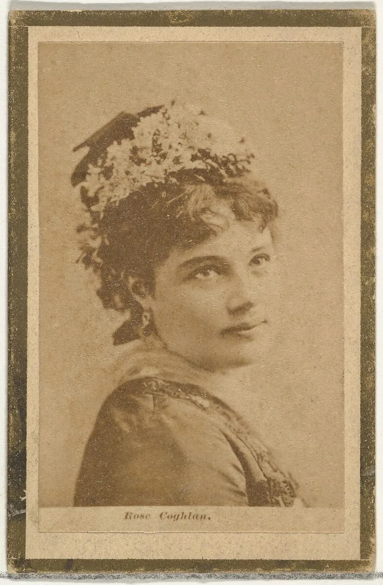 Rose Coghlan, from the Actresses and Celebrities series (N60, Type 2) promoting Little Beauties Cigarettes for Allen & Ginter brand tobacco products — Allen & Ginter
