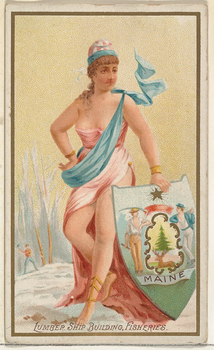 Maine, from the Industries of States series (N117) issued by Duke Sons & Co. to promote Honest Long Cut Tobacco — W. Duke, Sons & Co.