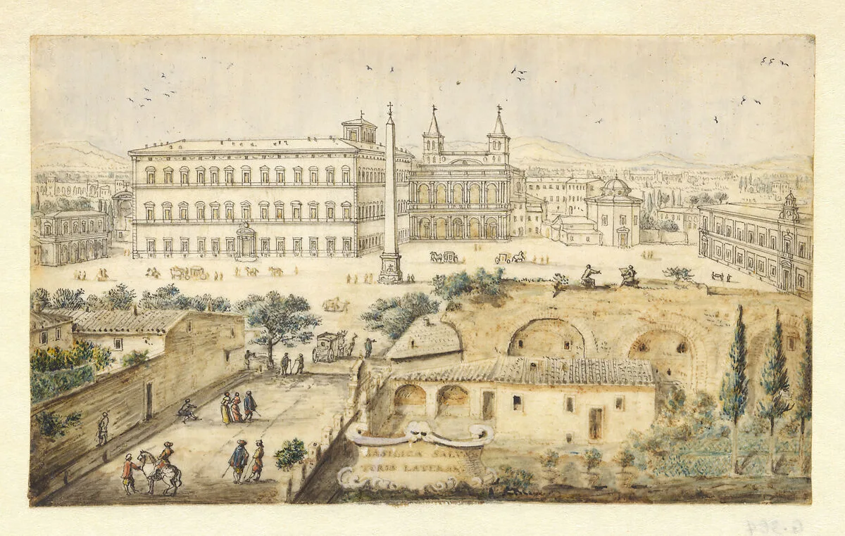 View of Lateran, Rome — Lievin Cruyl|Jacques Callot