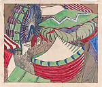 Village Fair (double-sided drawing) — Lill Tschudi