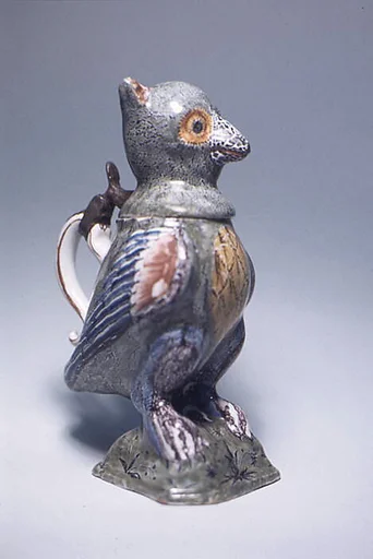 Inkwell in the form of an owl