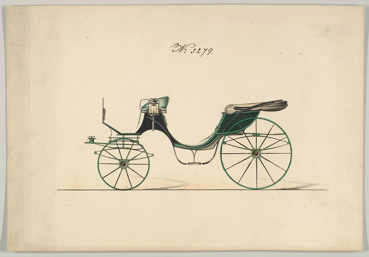 Design for Cabriolet or Victoria, no. 3279 — Brewster & Co.