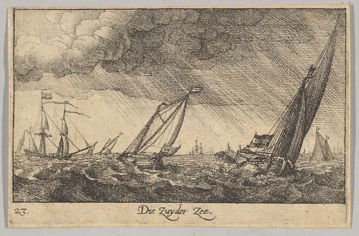 Zuyder Zee — Wenceslaus Hollar|Abraham Hogenberg