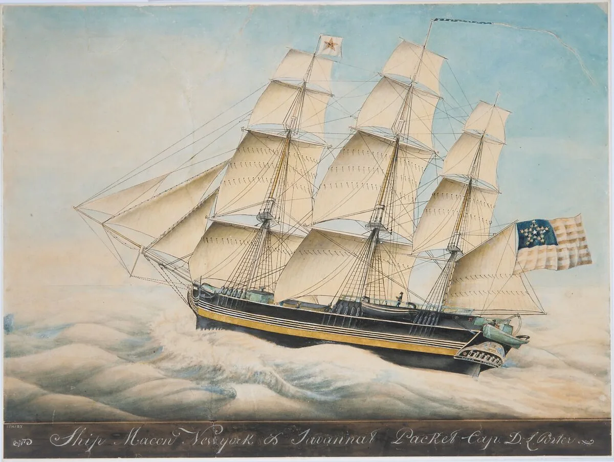 The Ship "Macon" — Nivelet