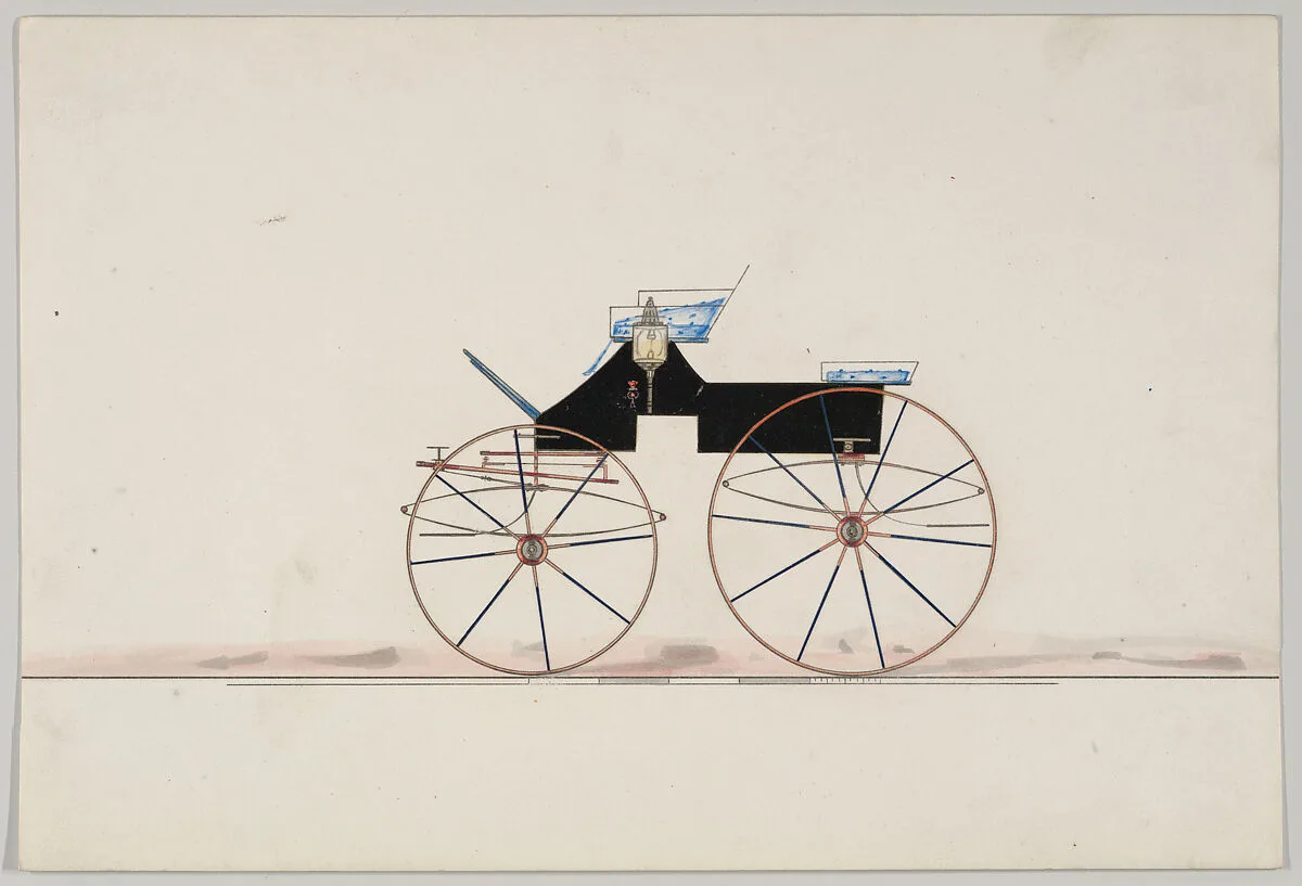 Design for 4 seat Phaeton, no top (unnumbered) — Brewster & Co.