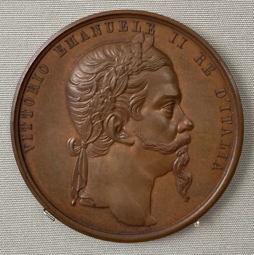 Complimentary Medal of Victor Emanuel, King of Italy, on the Completion of the Suez Canal, 1869